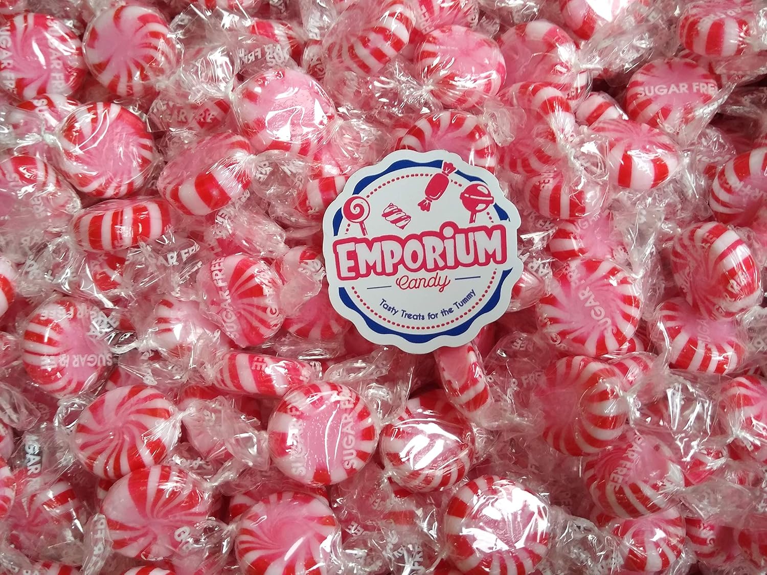 Primrose Sugar Free Peppermint Starlites - 1.5 lbs of Fresh Delicious Bulk Wrapped Candy