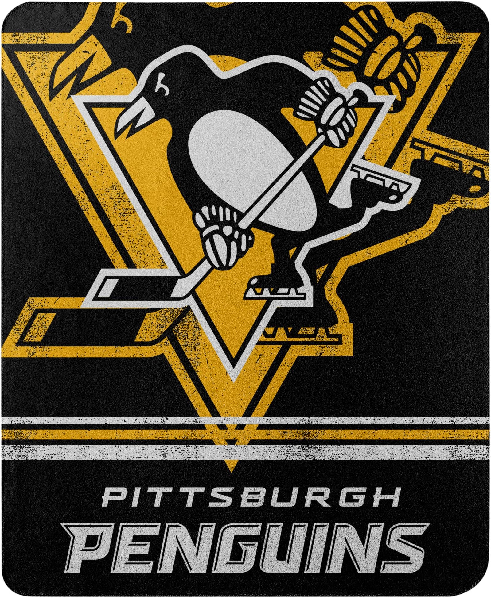 THE NORTHWEST COMPANY Officially Licensed NHL Fade Away Fleece Throw Blanket, 50" x 60", Multi Color