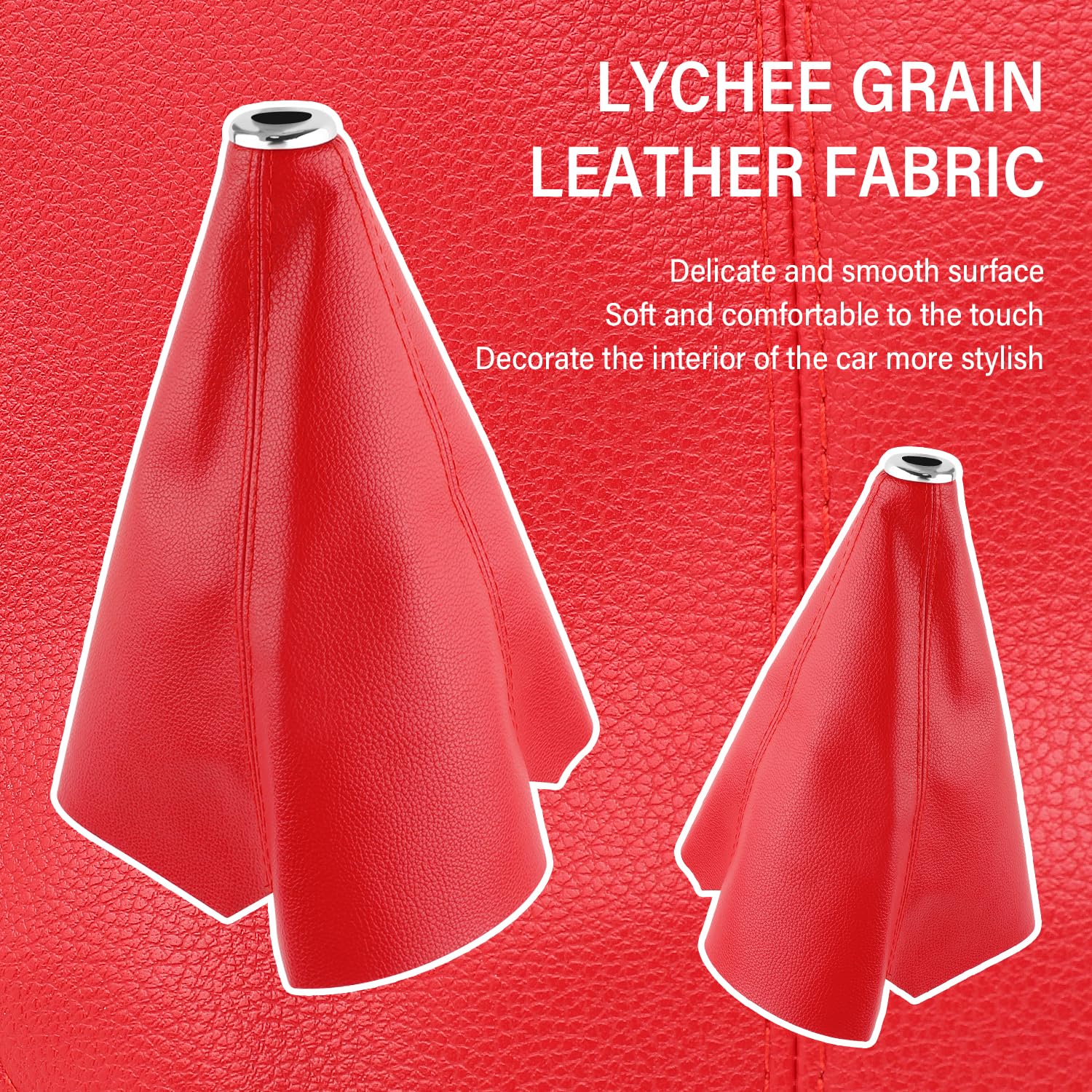 Housse De Levier De Vitesse Universelle - Tissu Hyper Qualité, Noir - Protection Poussière Pour Voiture - 11