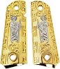 1911 Grips SAN Judas ST. Jude Full Size Government Ambi Cut Gold Plated
