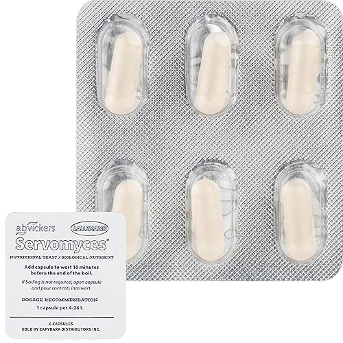 Servomyces Levadura nutritiva para elaboración de cerveza (6 cápsulas) - Levadura nutricional enriquecida con zinc para elaboración de cerveza disponible en Yaxa Peru