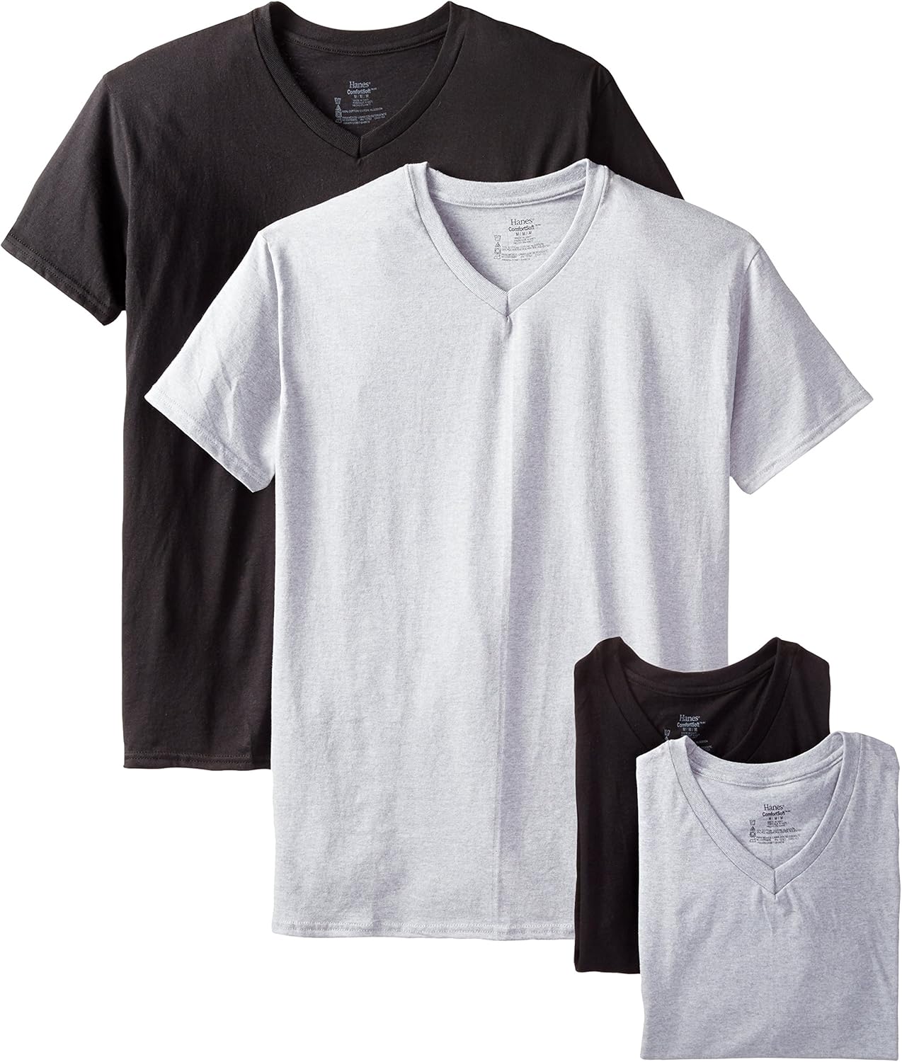 Hanes Men's 4 Pack FreshIQ VNeck Undershirt Amazon.ca Clothing