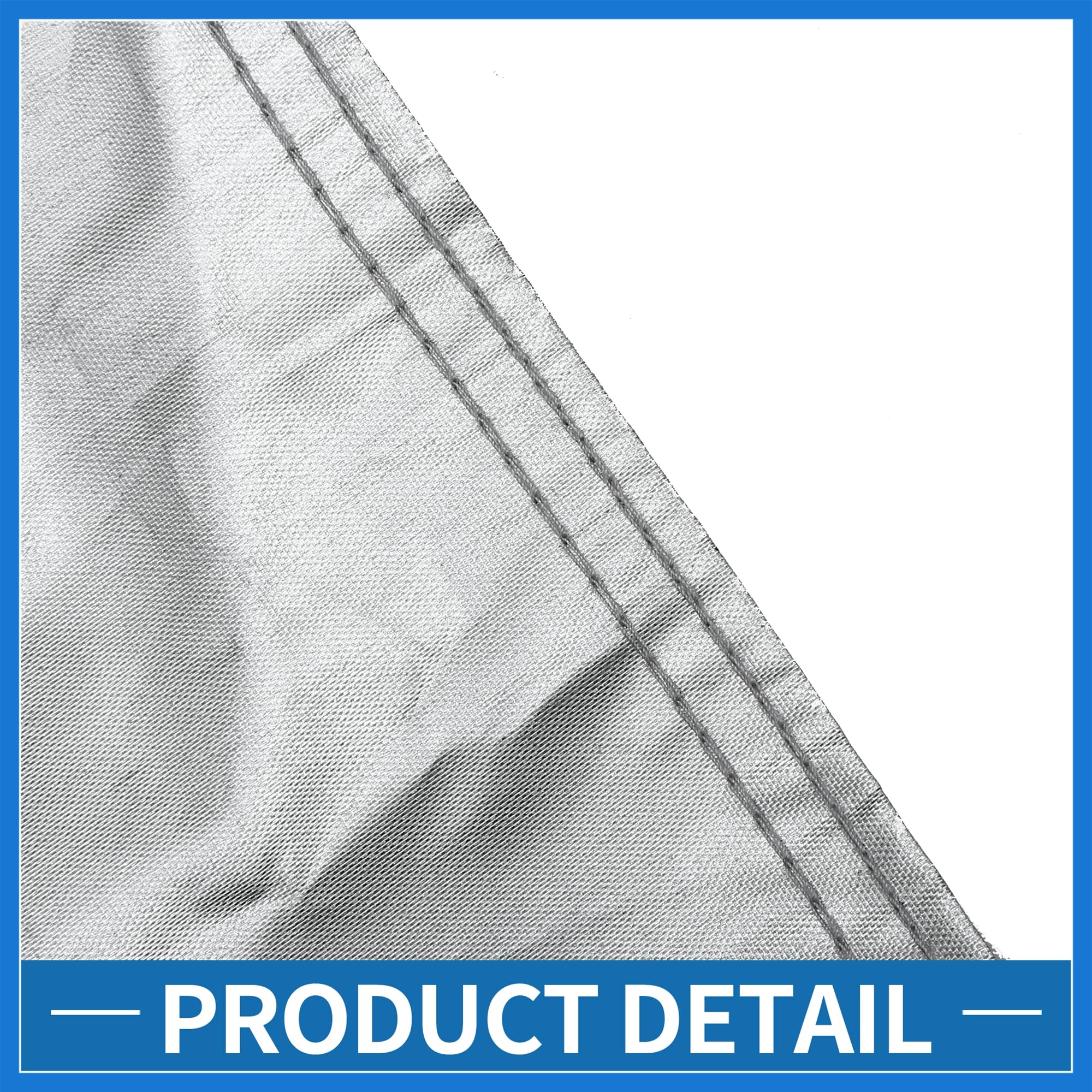 VekAuto Front Half Car Cover Waterproof 210x110cm Outdoor Half Cover for Car 210D Silver Tone Auto Accessories — view 5