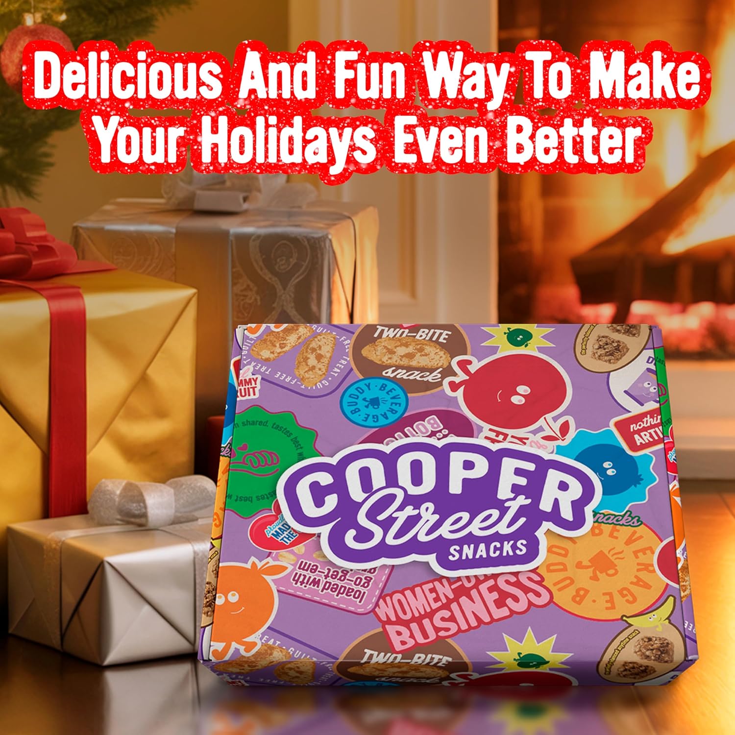 Cooper Street Snacks Variety Gift Box – 24 Count Assorted Flavors (Granola Bakes + Biscotti Cookies) – Healthy Snack Care Package for Birthday, Thank You, Holiday & Corporate Gifts – Nut & Dairy-Free