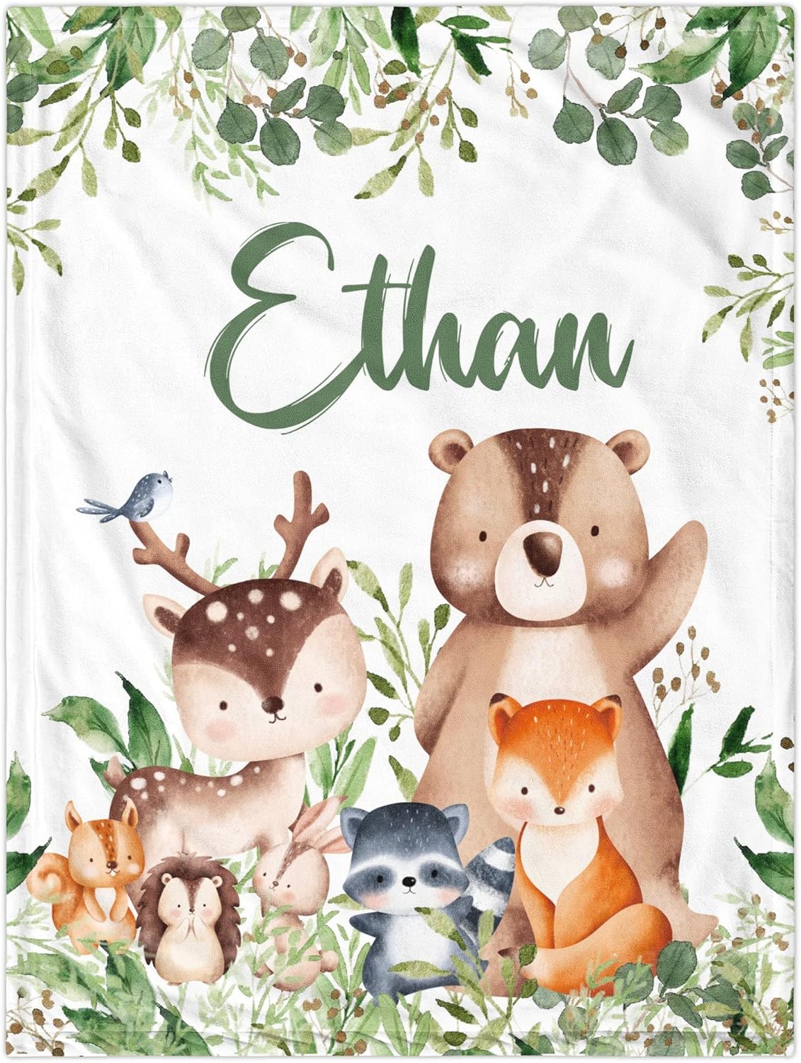Personalized Baby Blanket with Name for Boys Custom Name