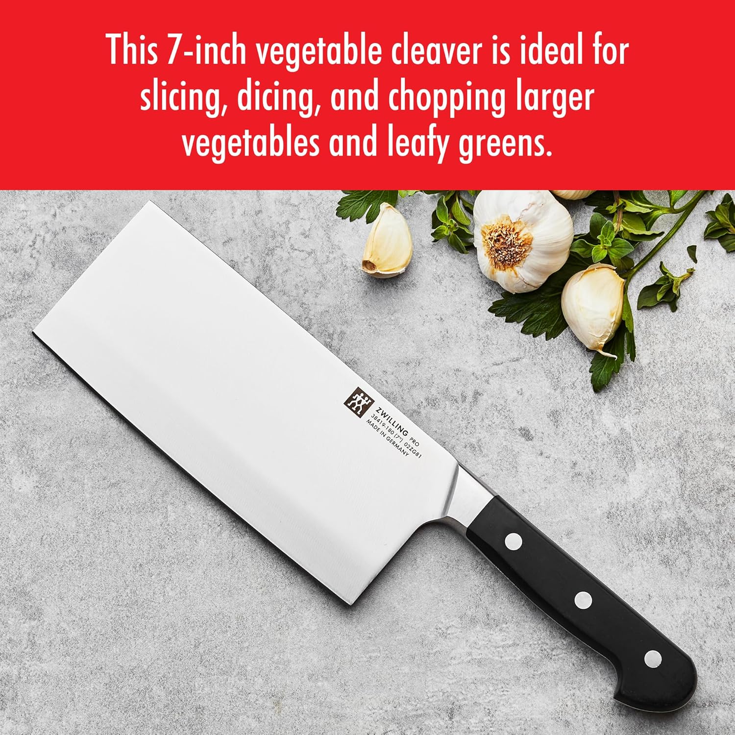 ZWILLING Pro 7-inch Chinese Chef's Knife Vegetable Cleaver