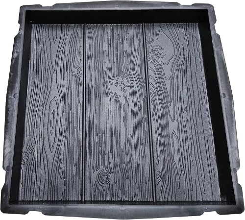FHONYX 2 PCS Moldes 40x40x5cm, Losas De Pavimento, tarima, De Madera De Imitación, césped de jardín, decoración jardín, ruta, DIY, aceras, adoquines, Reutilizable, polivalente - 6