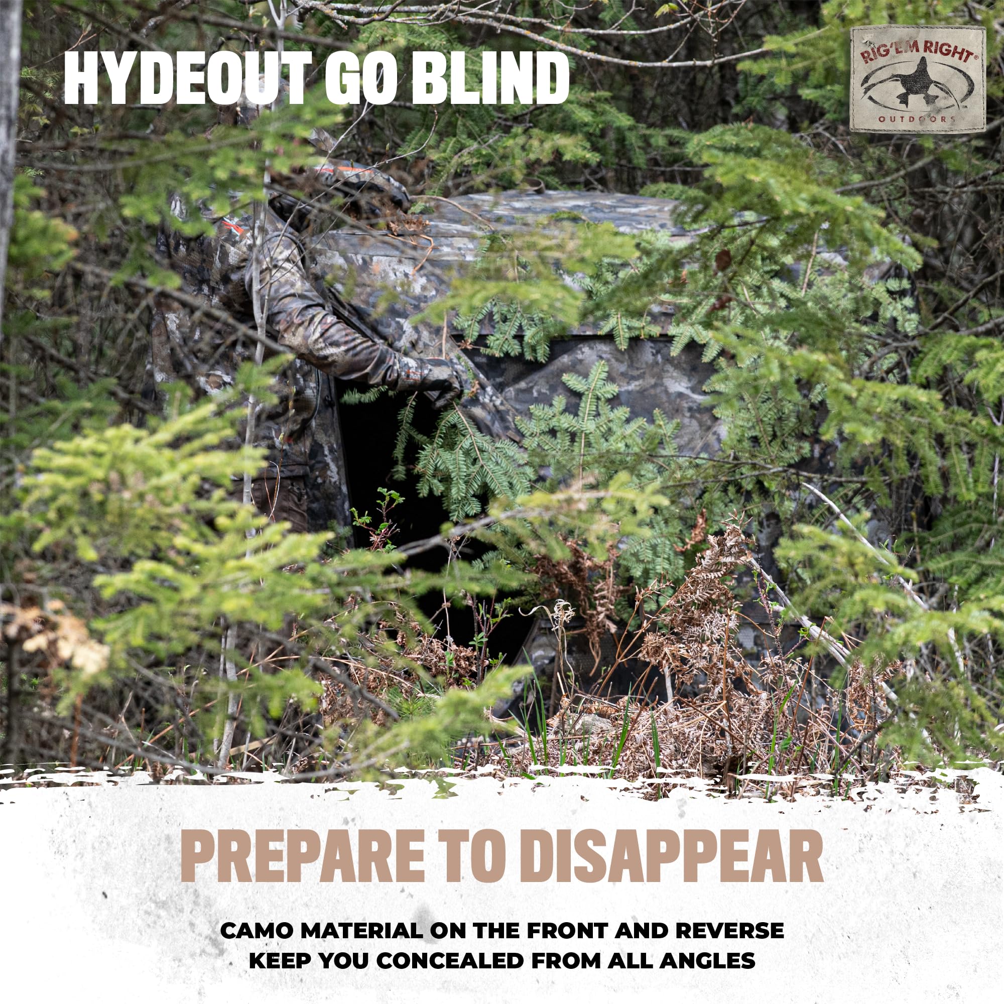Amazon.com : Rig'Em Right Hydeout Go Blind, Gore Optifade