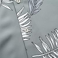 Vista 5 de SheLucki - Camisa hawaiana para hombre, unisex, de manga corta, con botones, para la playa y el verano, ropa casual estampada con sombra de palmas