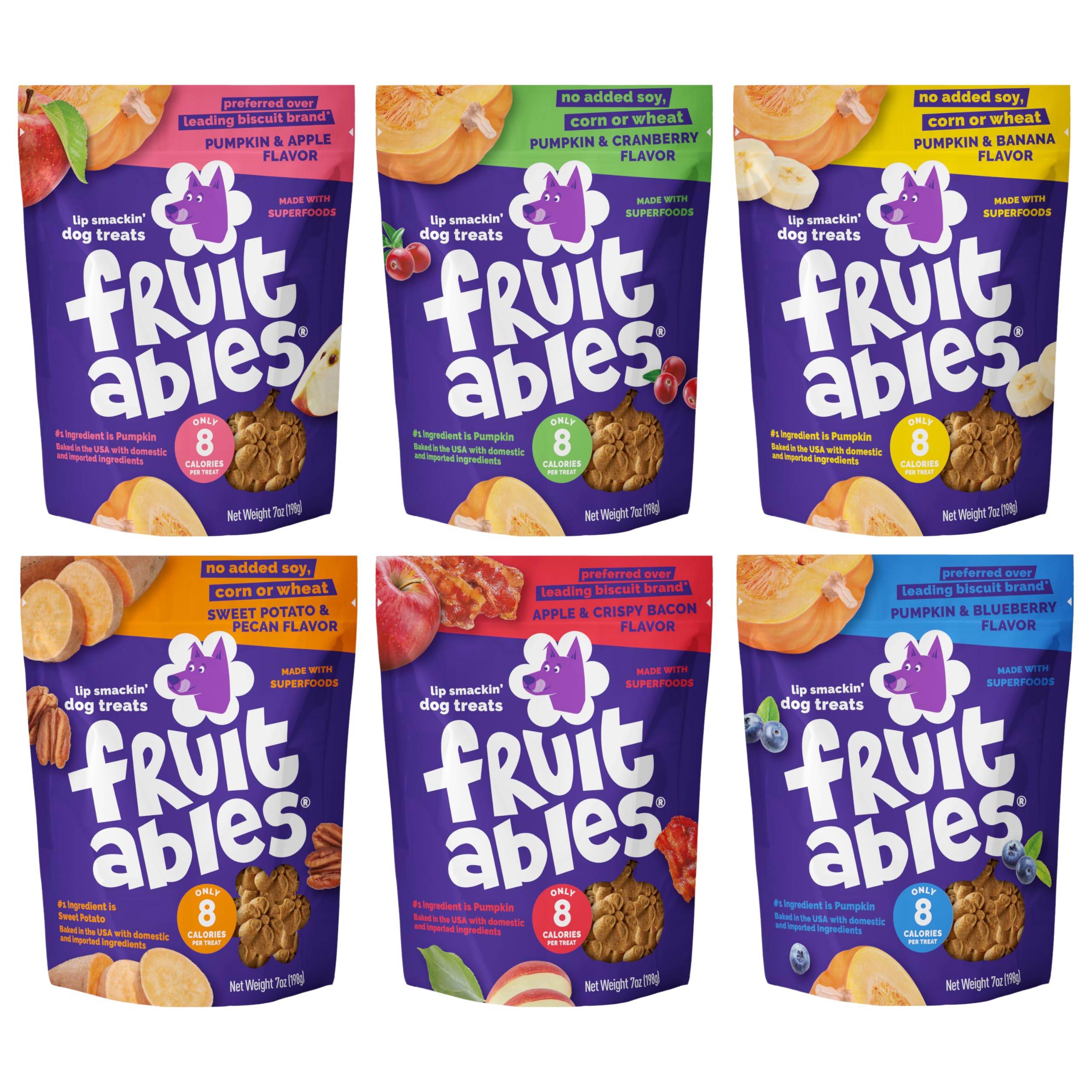 Fruitables Pumpkin Dog Treats Variety Pack