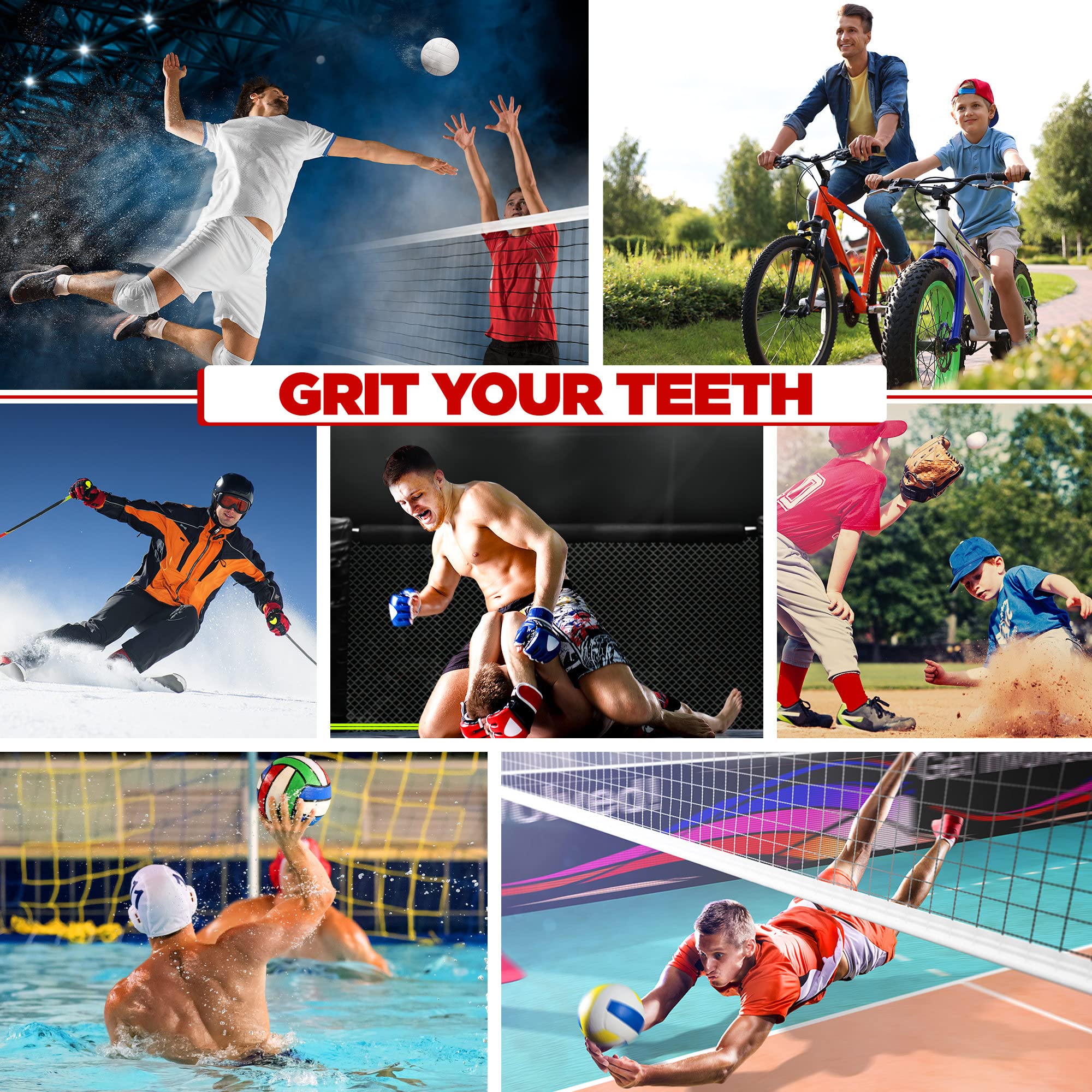 RDX Protège-Dents, Gouttière Coque Dentaire Pour Rugby, MMA, Hockey, Judo, Karaté, Arts Martiaux et Boxe, Respirant et Ajustable, Contient une boîte de rangement unique.