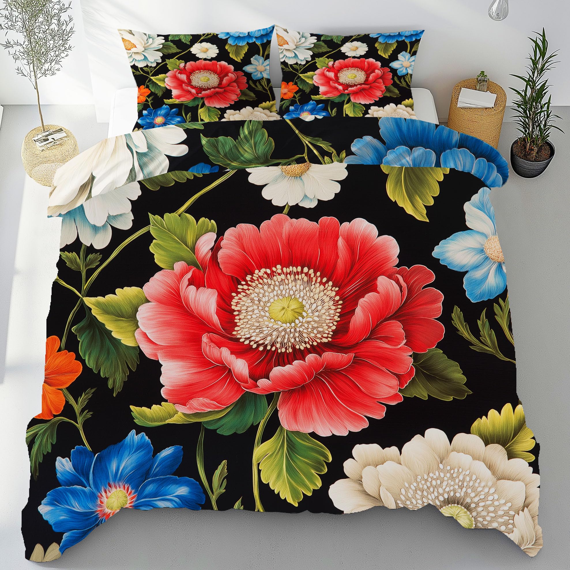Parure de lit 240x260 respirante en microfibre anti-transpiration été zippée