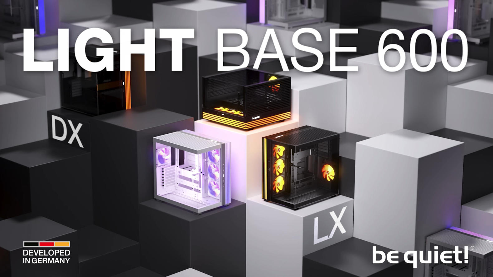 be quiet! Light Base 600 DX White PC Case, Stunning Panoramic View