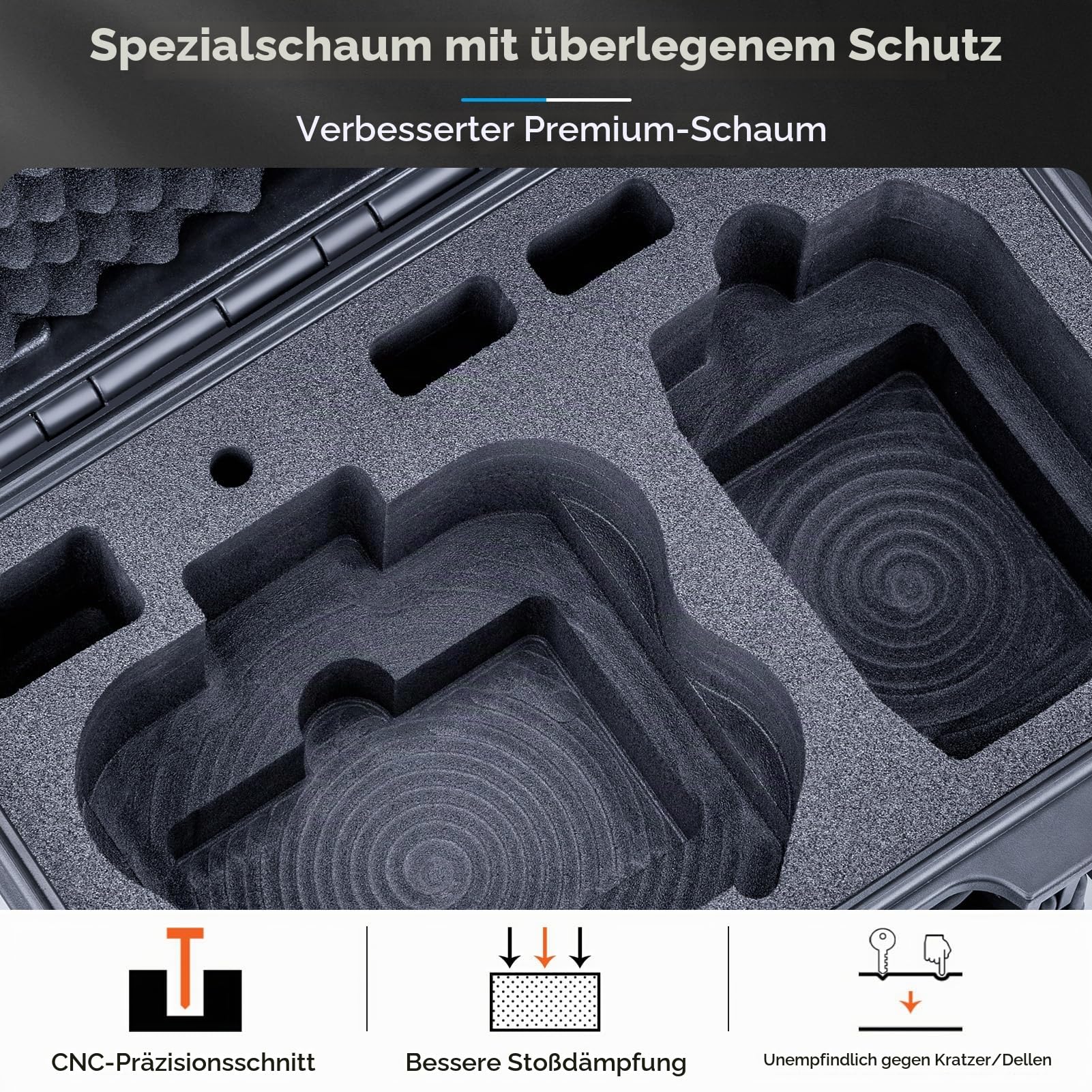 Lykus Titan N200 Wasserdichter Koffer für DJI Neo 2, RC-N3 Fernsteuerung