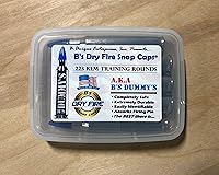Vista 2 de B's Dry Fire Snap Caps - A.K.A. B's Dummy's - Dummy .223/5.56 Gorras de entrenamiento (paquete de 5) (níquel azul)