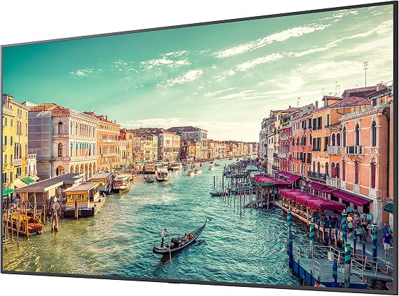 SAMSUNG Business QE82R 82 inch 4K UHD 3840x2160 LED Commercial Signage Display for Business with HDMI, Wi-Fi, and , 350 nit (LH82QEREBGCXGO), Black