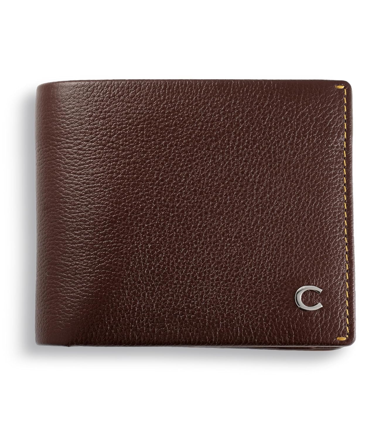 Contacts Wallet for Men Leather Original | Stylish Purse with RFID Blocking | Card Holder Slots ID Window Coin Pocket and ...