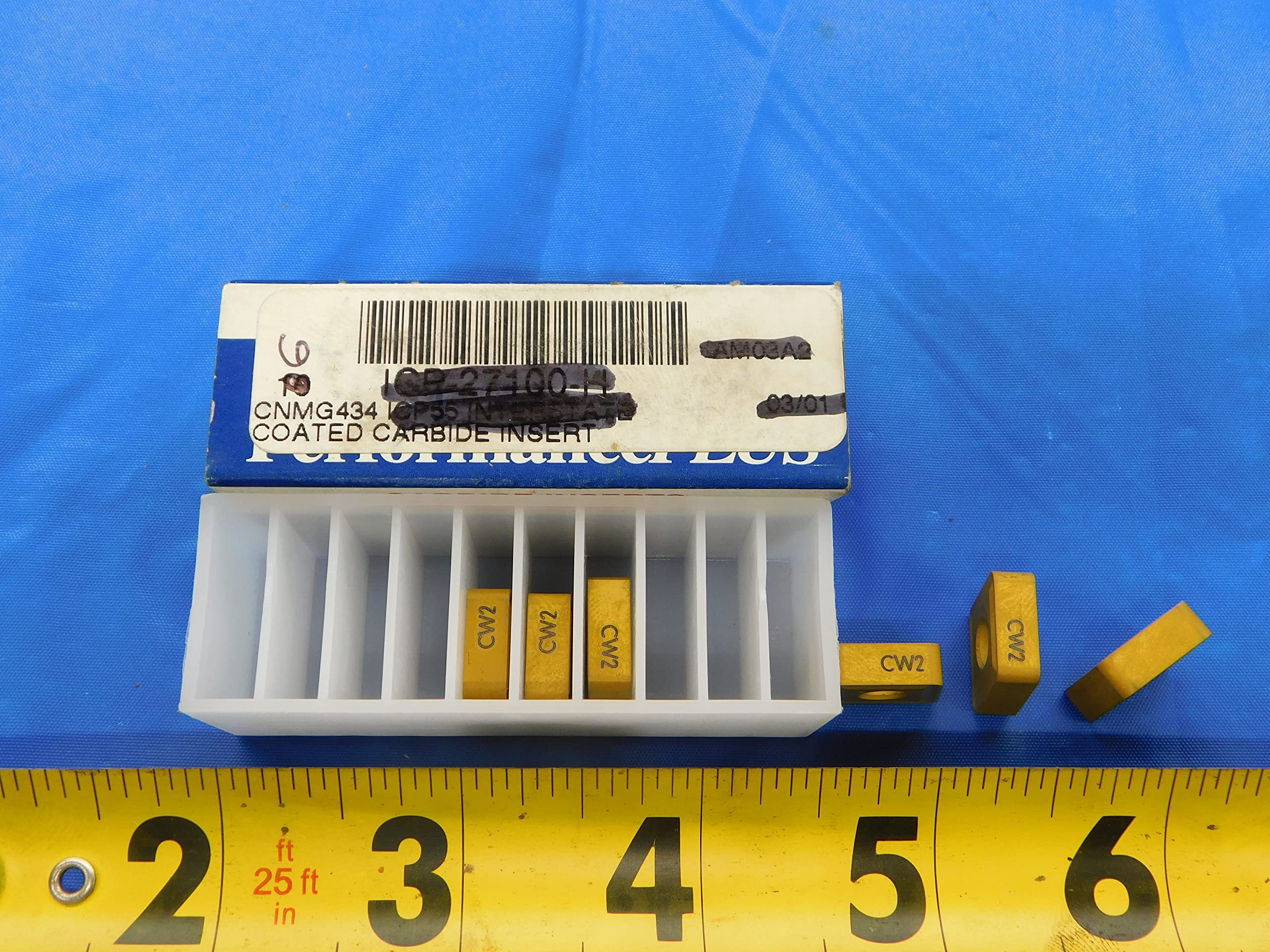 6PCS New KENNAMETAL ? CNMG-434 CW2 TiN Coated Carbide Turning Inserts - MB7667RDT