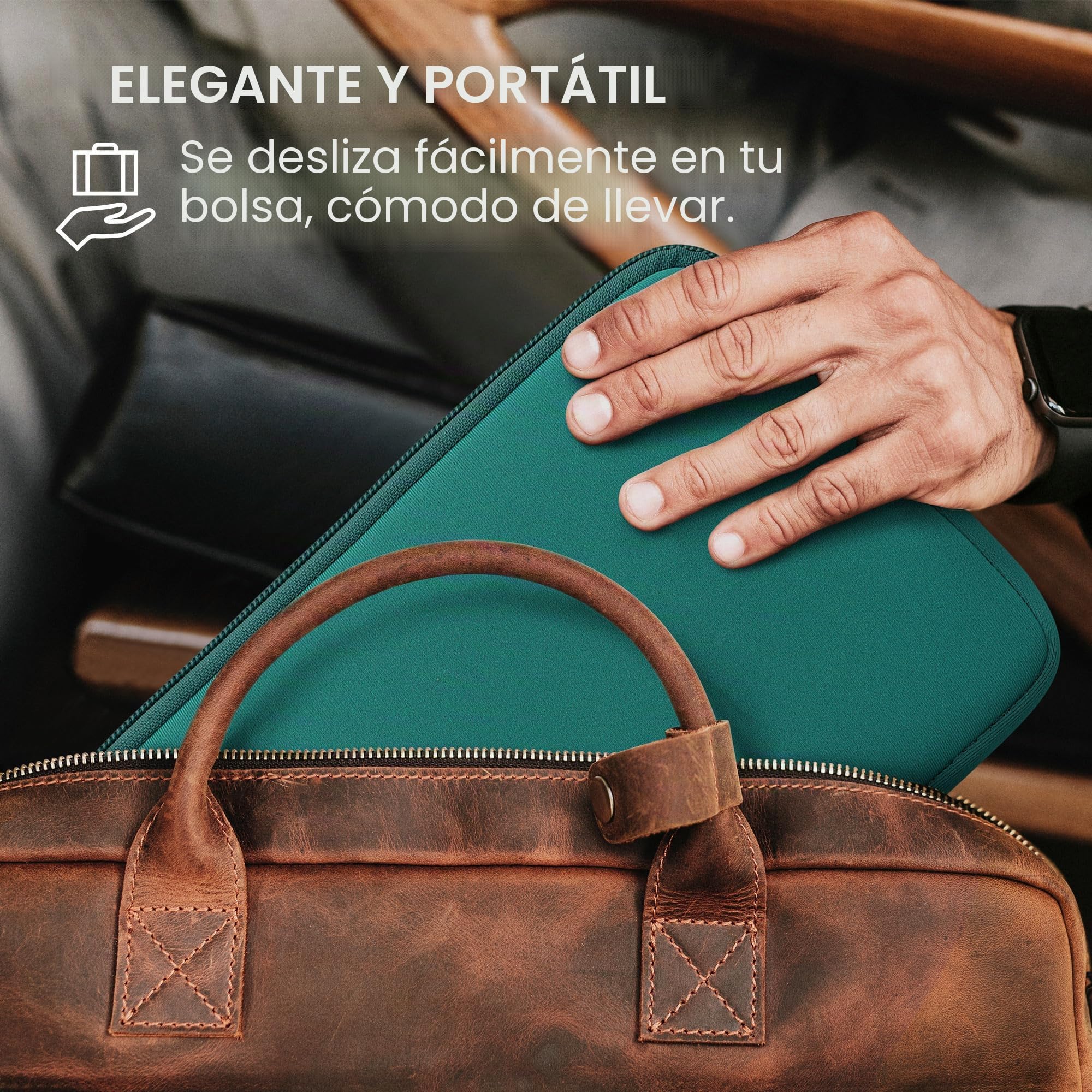 kwmobile Funda de Neopreno con Cremallera para Tablet - Estuche Protector Universal 8"-8,4" Tablet Resistente al Agua para Tableta