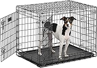 MidWest Ultima Pro 30-Inch Heavy Duty Steel Dog Crate - Double Door, Divider Panel, Leak-Proof Pan for Medium Breeds 21-40 lbs