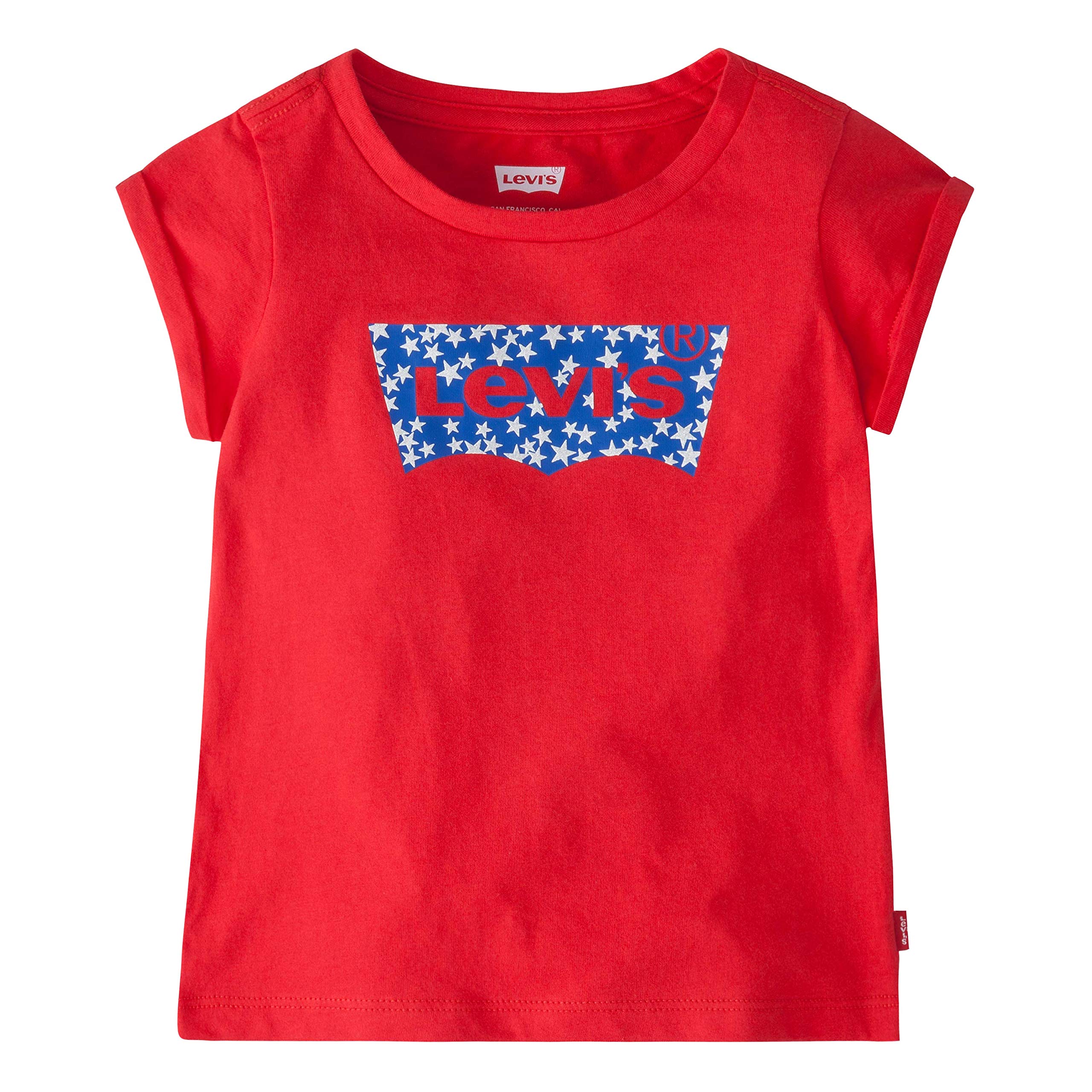Girls Batwing T-Shirt, Mars Red, 3T