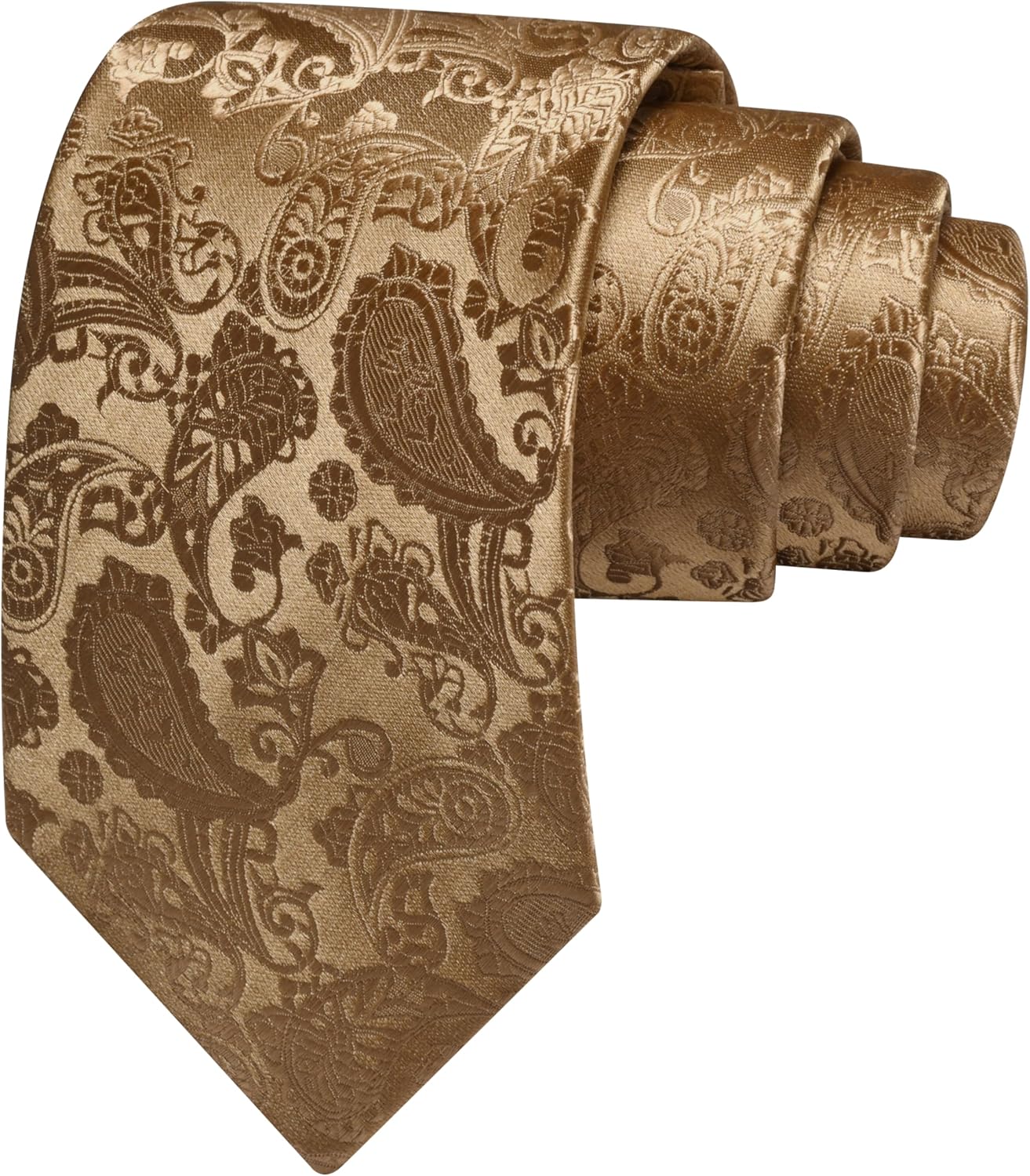 GUSLESON 3.15"(8cm) Fashion Paisley Ties Mens Woven Jacquard Necktie for Wedding