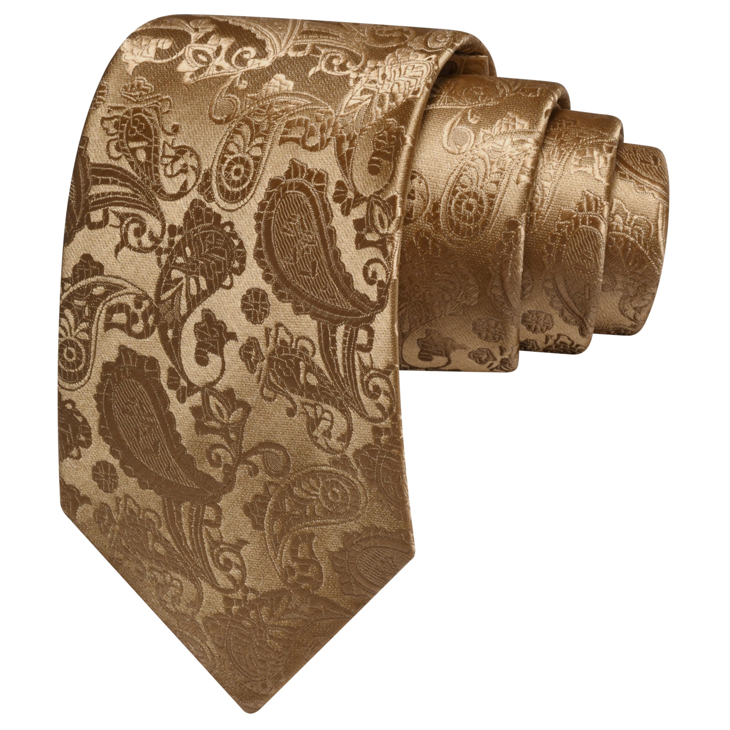 GUSLESON 3.15"(8cm) Fashion Paisley Ties Mens Woven Jacquard Necktie for Wedding