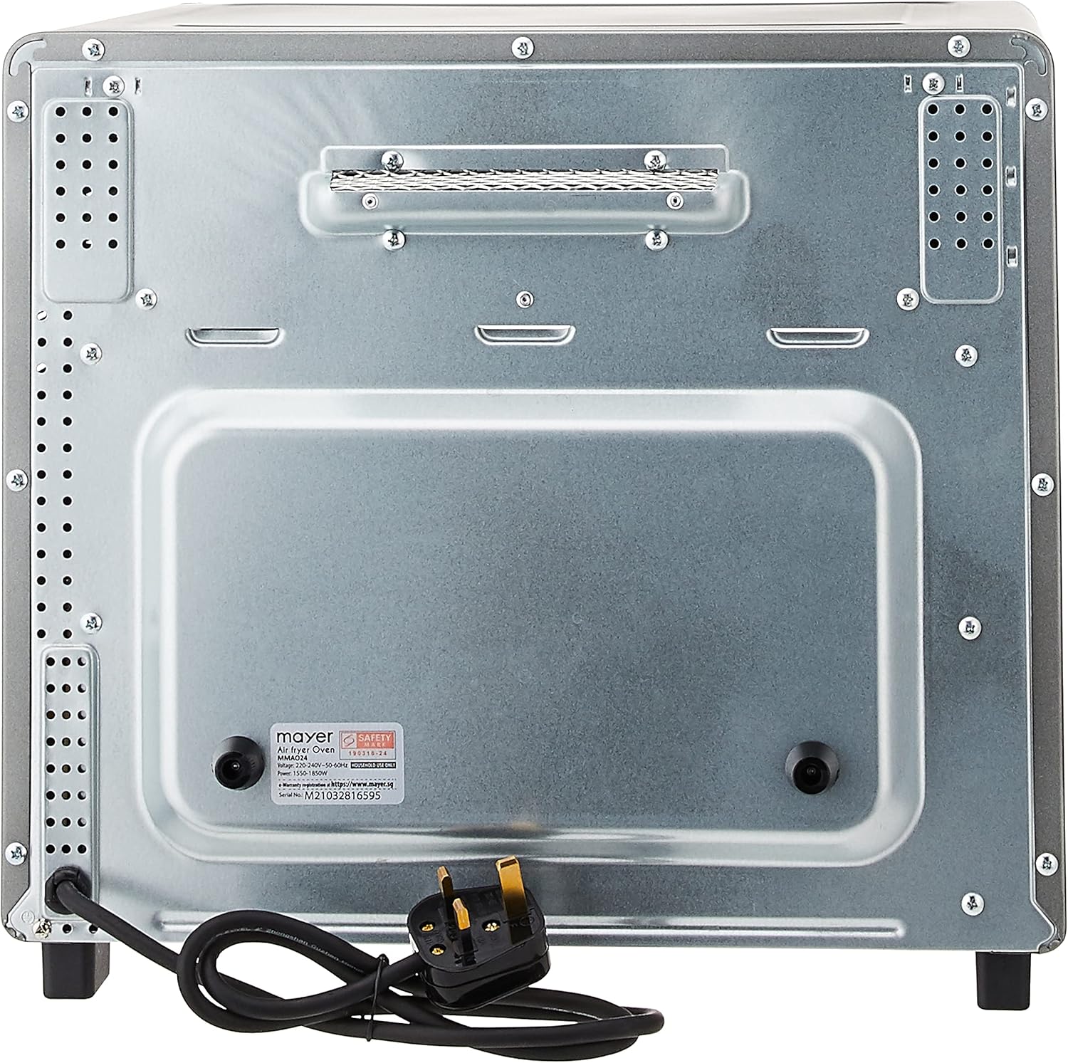 Mayer MMAO24 Air Fryer Oven dimensions diagram