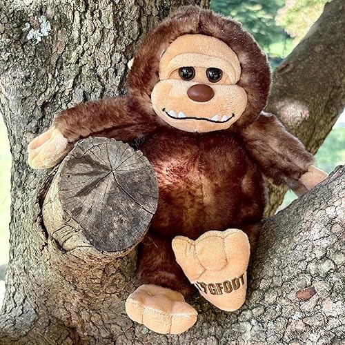 Miniatura 5 de The Petting Zoo Bigfoot - Peluche de animal de peluche, regalos para niños, animales salvajes de la vida silvestre, mono de pie grande, juguete de