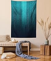 Vista 15 de Lunarable Tapiz abstracto, diseño floral de cachemira batik, adorno dibujado a mano, decoración de tela para colgar en la pared para dormitorio