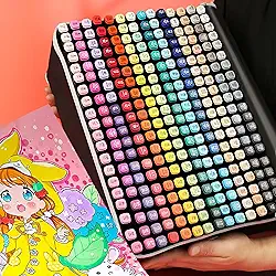 Kit De Maleta De Canetinhas Touch Coloridas Ponta Dupla Com 80 Cores Tiktok Para Desenho Lapis Marcador Profissional E Escolar Duas Pontas Hidrográfica
