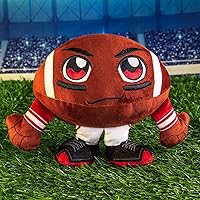 Vista 2 de Bleacher Creatures Alabama Crimson Tide Kuricha - Peluche de fútbol sentado de 8 pulgadas, suave inspirado en Chibi