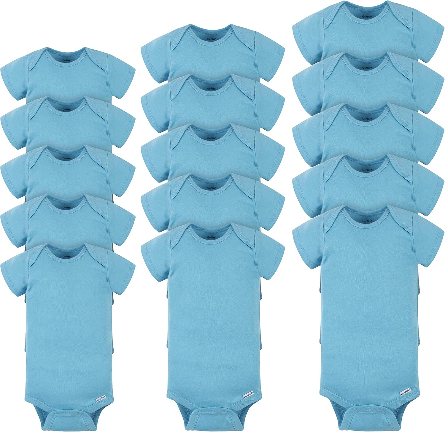 Gerber Unisex Baby 15-Piece Onesies Bodysuit Multi Size Pack