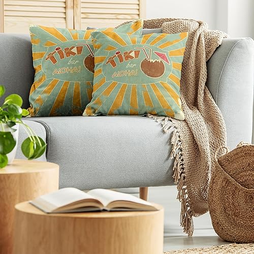 Vista 92 de Ambesonne Orient - Funda de cojín para cojín, diseño floral tradicional de Oriente Medio, clásico, bohemio, antiguo, cultura persa, funda