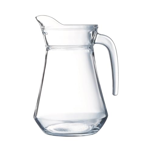Domotti Glaskrug mit Henkel 1,3 l Delight Wasserkrug Transparent Spülmaschinenfest 1 Stück Domotti Glaskrug mit Henkel 1,3 l Delight Wasserkrug Transparent Spülmaschinenfest 1 Stück