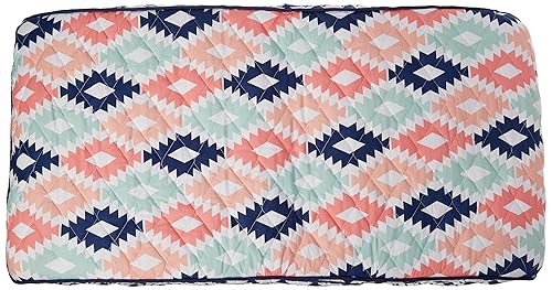 Miniatura 10 de Bacati - Funda acolchada para cambiador Aztec Kilim azul marino