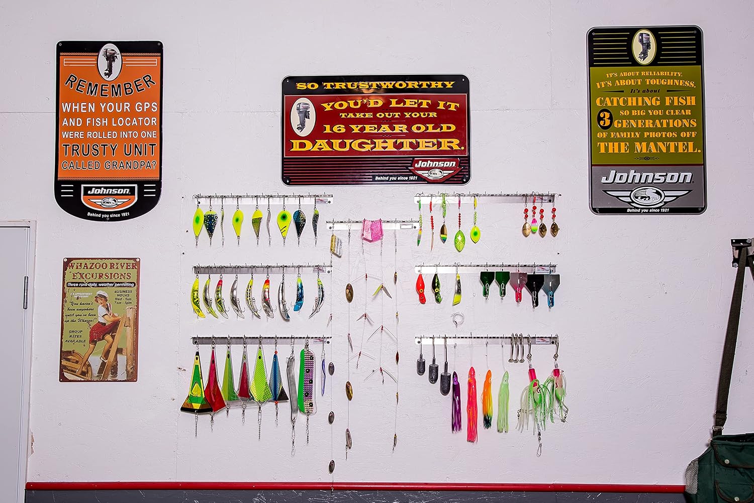 18" Wall Mount Tackle Holder