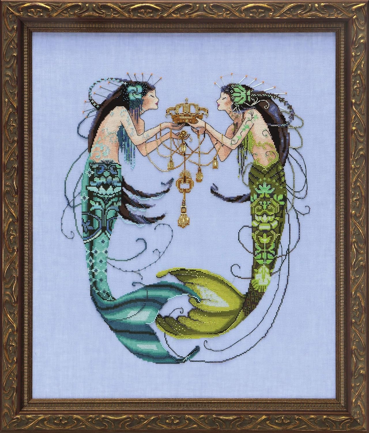 MD141 The Twin Mermaids Complete Materials with Linen