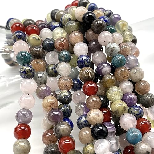 Miniatura 79 de ABCGEMS - Cuentas de morganita africana (agujero grande de 0.079 in)