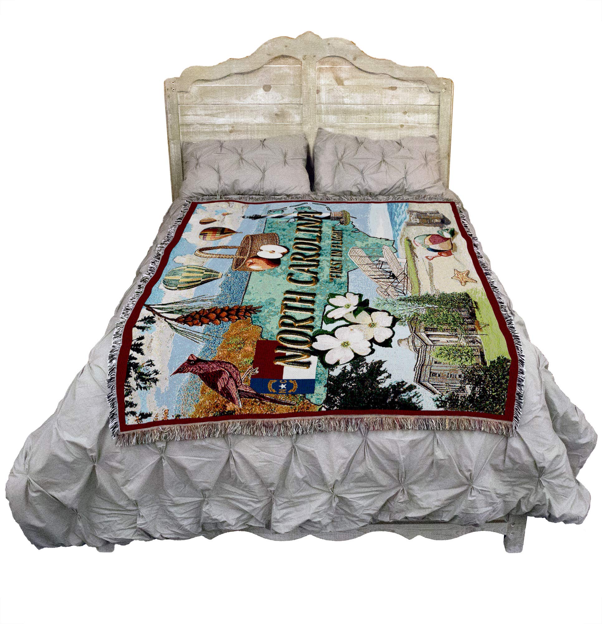 Pure Country Weavers Überwurfdecke – 54x54 Cm, Baumwolle, Gewebt, USA