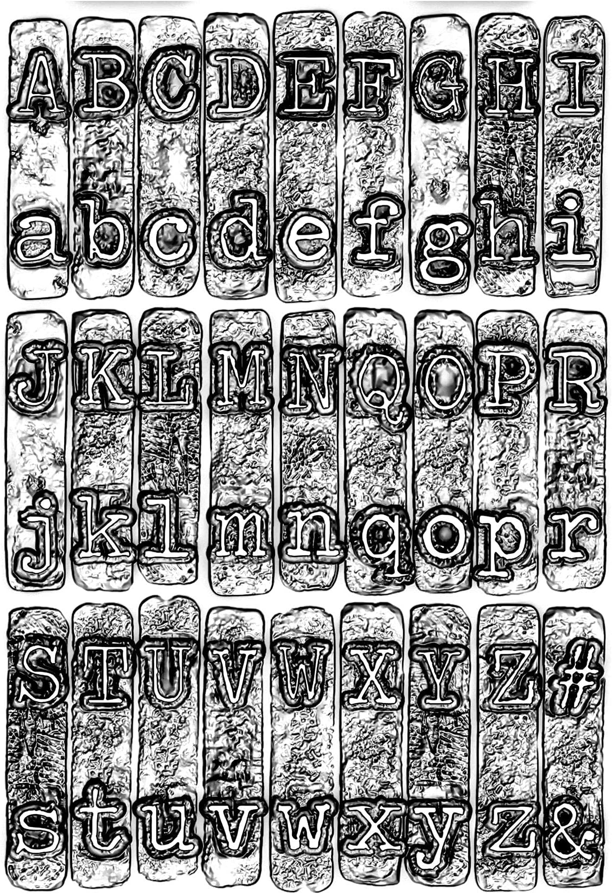 3-D Texture Fades Embossing Folder 664760 Typewriter by Tim Holtz One Size, Multicolour. Personalize and Customize Your Projects with Typewriter by Tim Holtz!