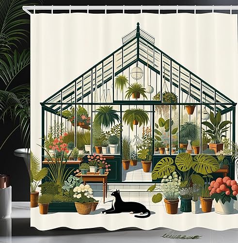 Miniatura 10 de Ambesonne Cortina de ducha con estrellas de mar, costa de mar con arena con varias conchas marinas tropicales, temática de vida silvestre acuática,