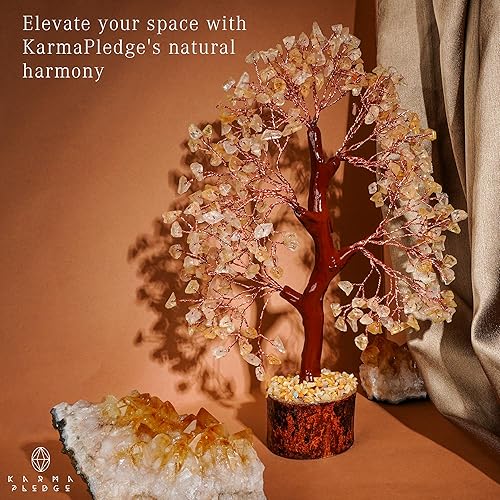 Miniatura 4 de Árbol de cristal para energía positiva, árbol de la vida de cristales curativos de citrino, árboles bonsái de dinero, decoración hecha a mano para