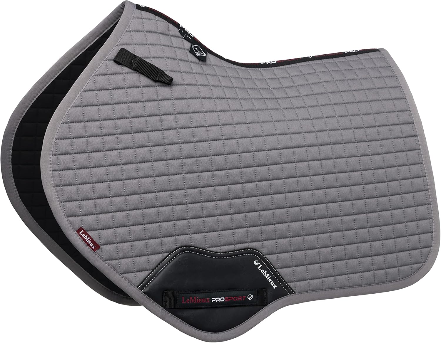 LeMieux Show Jumping Suede EuroJump Square Saddle Pad - English Saddle Pads for Horses - Equestrian Riding Equipment and Accessories
