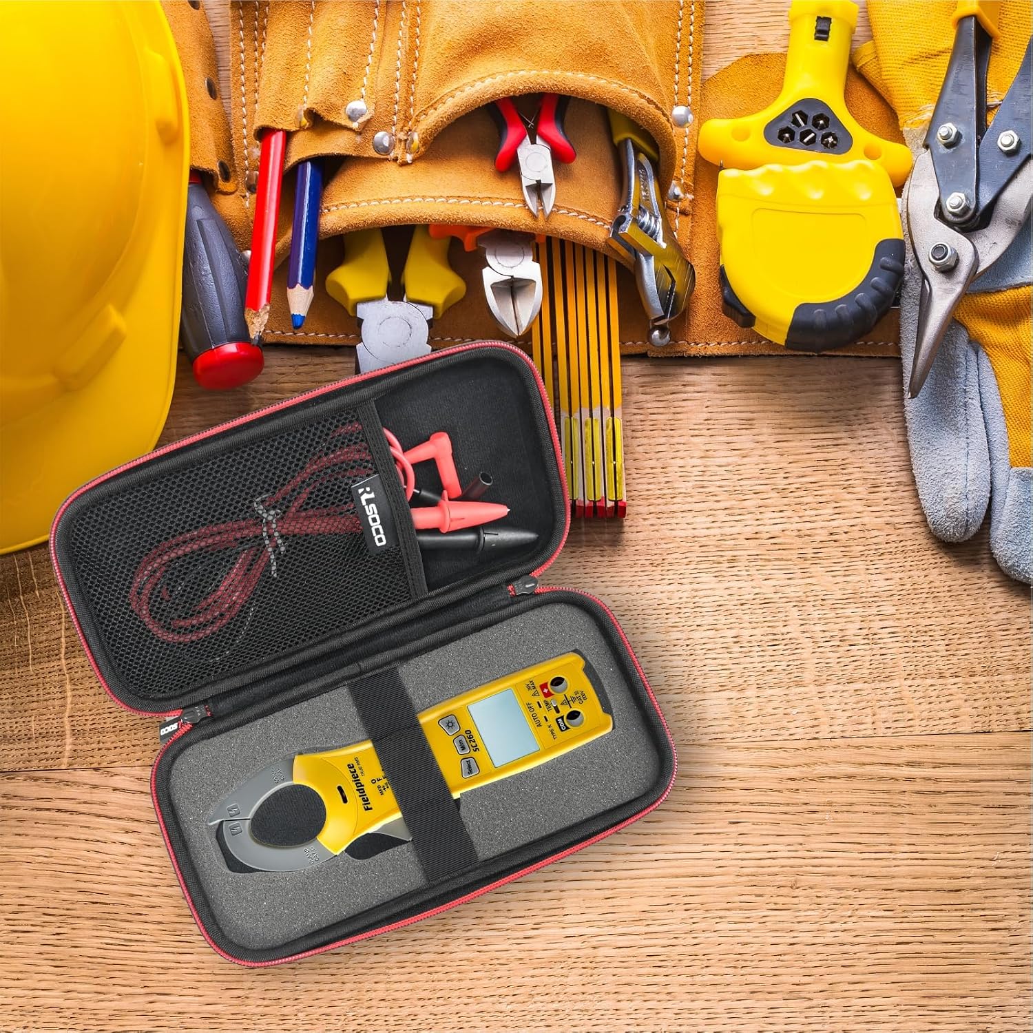 RLSOCO Carrying Case for Fieldpiece Compact HVACR Clamp Multimeter SC260 True RMS Clamp Meter (Case Only)