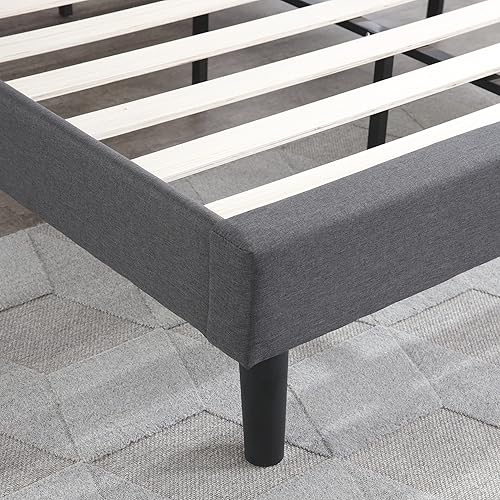 Miniatura 35 de Classic Brands Mornington - Base de cama y cabecera tapizadas Gris oscuro,Lino,Gris claro,Gris