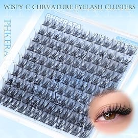 PHKERATA Wispy Eyelash Clusters Natural Lash Clusters 120 pcs Individual Lashes Clusters DIY Cluster Eyelash Extensions with Soft Lash Band, 10-16 mm
