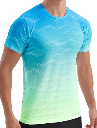 APTRO Mens Dry Fit Workout Shirts Quick Dry Performance Gym T Shirts for Men Athletic Running Training Top