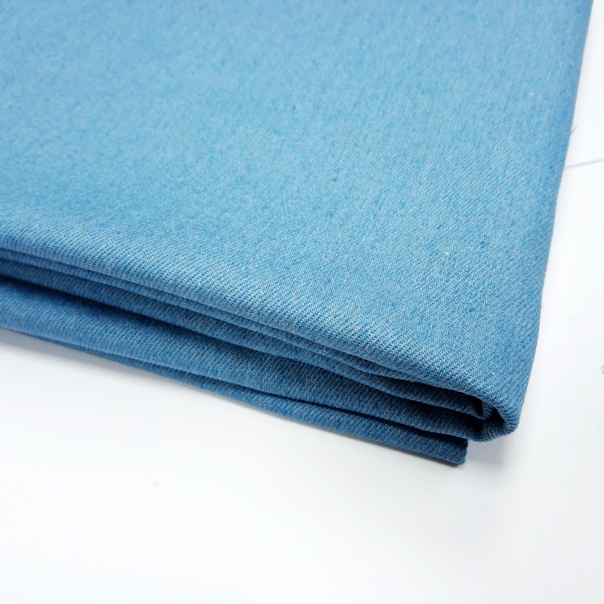 Indigo Blue 10 oz 100% Cotton Denim Chambray Fabric,56 Inches Wide, by The Yard - Image 3
