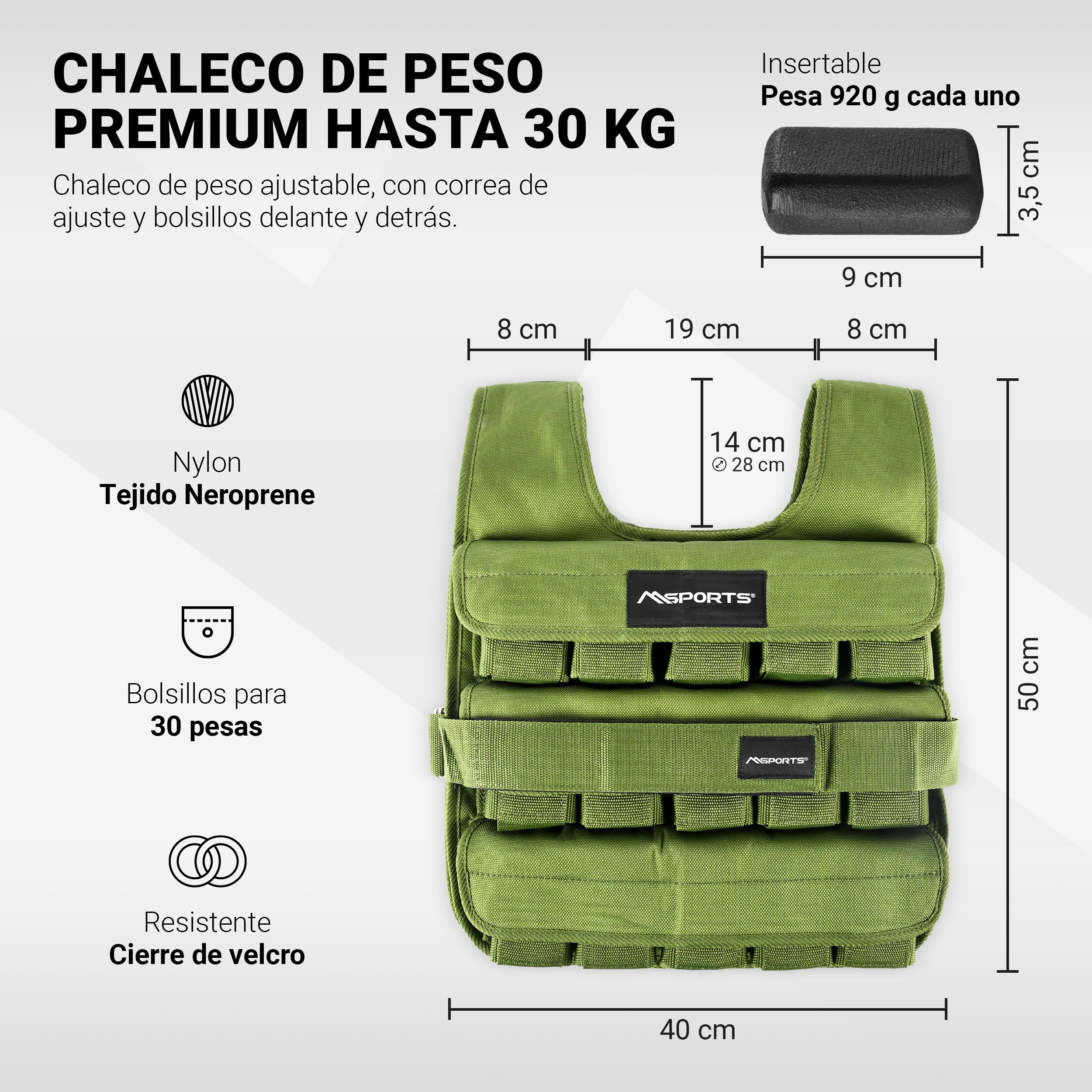 MSPORTS Chaleco con peso de alta calidad para mujeres y hombres, ajustable de 11 a 65 libras, chaleco para correr, chaleco de peso para caminar, chaleco de entrenamiento de estilo táctico para
